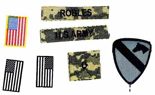 1st Cavalry Division SAW Gunner - Patches