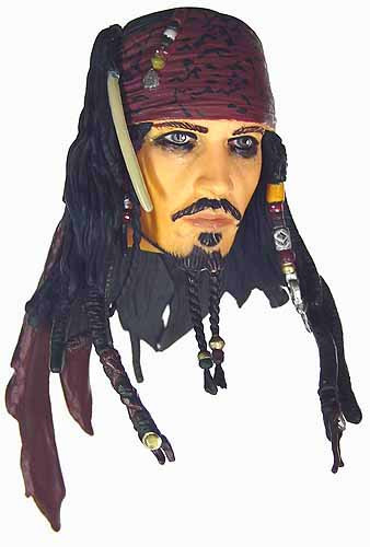Pirates of the Caribbean: Jack Sparrow - Head (Designed for Medicom's RAH Bodies)