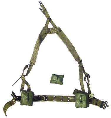 John Wayne: Green Beret w/ Tiger Stripe Accessories - Belt, Harness & Pouches