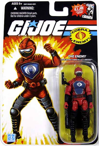 GI Joe: 2008 - Cobra HISS Driver (Comic Series) ***Creased Card***