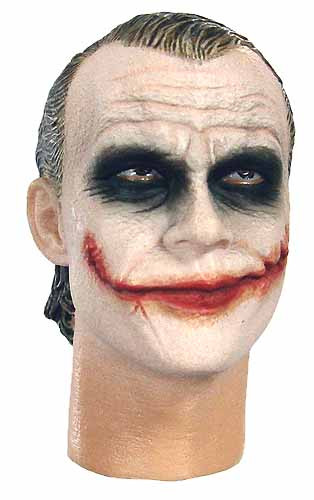 Dark Knight: Bank Robber Joker - Head w/ Slicked Back Hair