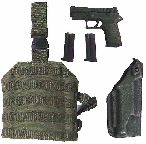 Terminator Salvation: John Connor - Pistol w/ Holster & Drop Leg Panel