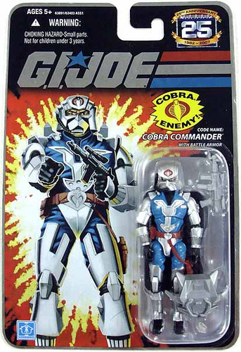 GI Joe: 2007 - Cobra Commander Battle Armor (25th Anniversary Silver Logo Card)
