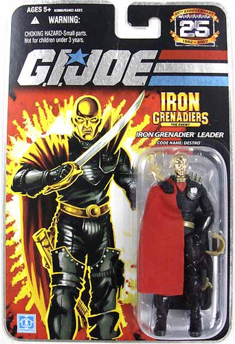 GI Joe: 2007 - Destro Iron Grenadiers Leader (25th Anniversary Silver Logo Card)