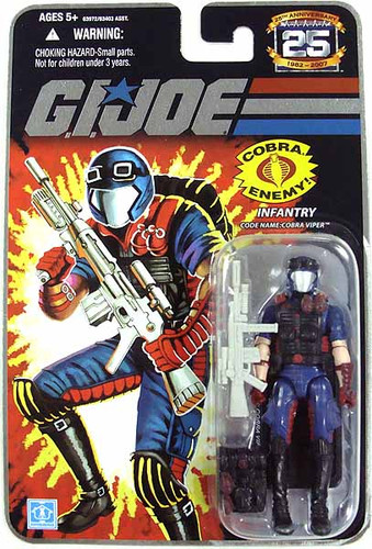 GI Joe: 2007 - Cobra Viper (25th Anniversary Silver Logo Card)