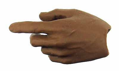 TrueType: African American Slim - Left Trigger Hand