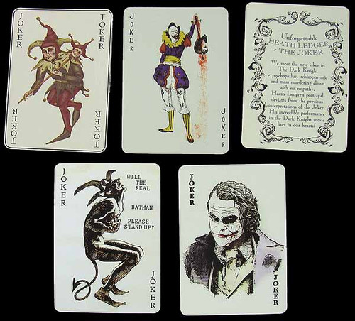 Dark Knight: DX01 Joker - Life Size Replica Cards