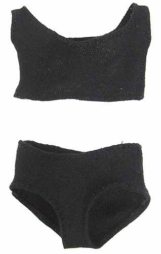 TrueType: Caucasian Female - Underwear Top & Bottom (Black)