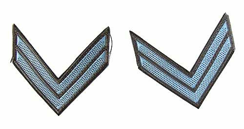 ITPT Misc: Civil War - Bluish Shoulder Patches( 2 Chevrons)