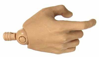 TrueType: Caucasian Male Narrow V2 - Right Trigger Hand (Includes Joint)