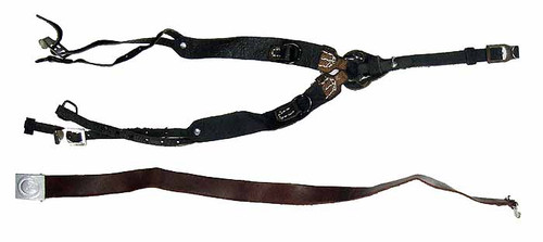 German 3rd Fallschirmjager Division - Brown Belt & Black Y-Strap