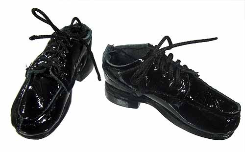 Indigo - Black Lace Up Shoes (for feet)