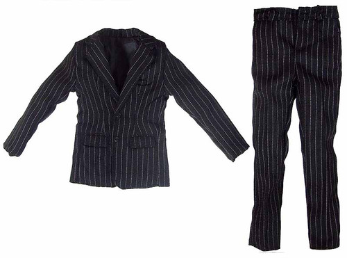 Indigo - Black Pin-Striped Suit