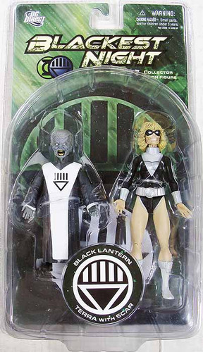 Blackest Night: Series 7 - Black Lantern Terra w/ Scar - Action Figure