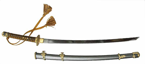 Toshiro Mifune - Sword w/ Light Brown Handle & Scabbard (Metal)