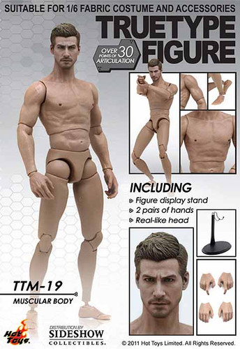 TrueType Figure: Caucasian Muscular Body TTM19 - Boxed Figure
