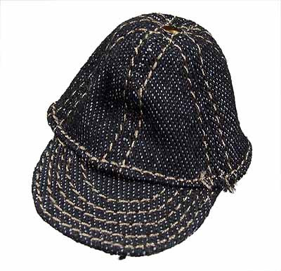 Female Denim Sets - Loose - Black Denim Hat