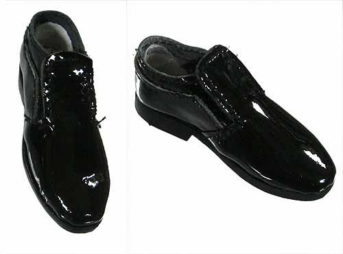 Joseph Stalin - Slip On Black Leather Shoes (For Feet)