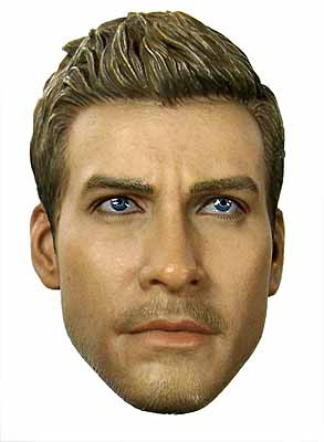 TrueType Figure: Caucasian Muscular TTM19 - Head (No Neck Joint)