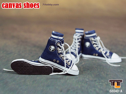 TTL Canvas Shoes - Female Blue Accessory Set