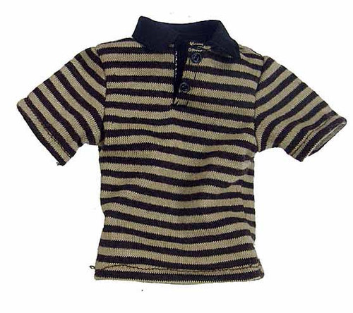 Fashion Man - Brown & Black Striped Shirt