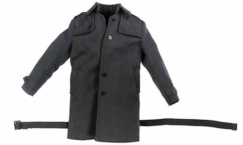 Fashion Man - Gray Over Coat w/ Belt