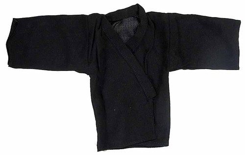 Black Ninja Uniform & Accessory Set - Black Kimono