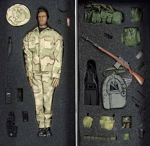 Navy SEAL Riverine Ops Rifleman (Desert Camo) - Boxed Figure