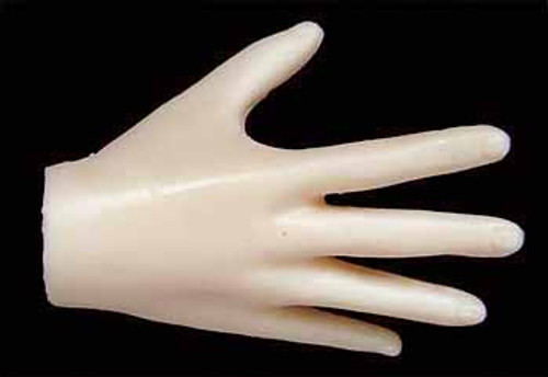 Seamless Female Caucasian Large Breast: Pale - Right Spread Fingers Hand