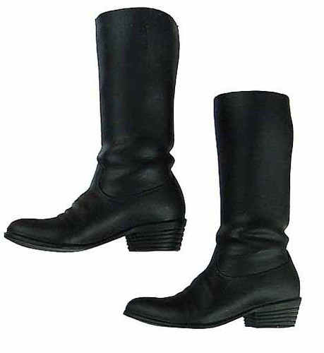 Cowboy B - Tall Black Boots w/ Ball Joints