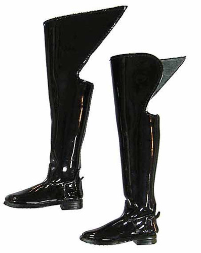 The Life Guards - Tall Pattent Leather Dress Boots (Over Knee)