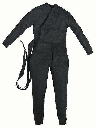 Miyamoto Musashi - Black Body Suit w/ Sewn On Belt