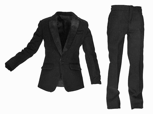 Wild Toys: MI6 Agent Paul - Black Tuxedo Suit Coat & Pants