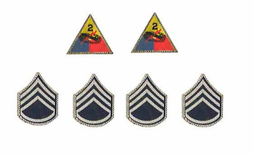 2nd Armored Division "Hell On Wheels" Sgt. Donald (Regular Edition) - Patches