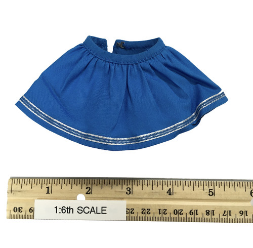 Oktober Girl Dress Set - Dress (Blue) w/ White Underskirt