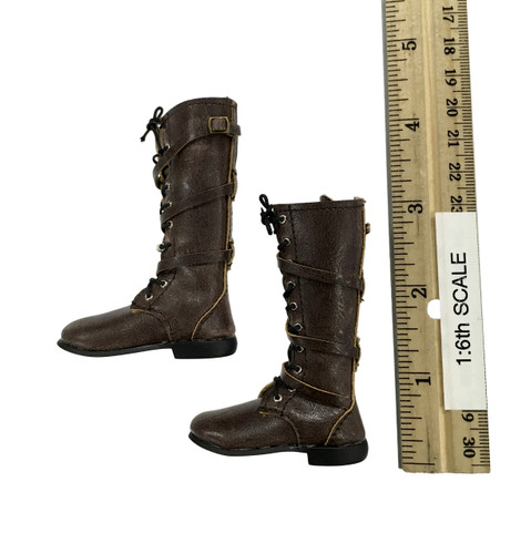 Monster Hunter Helsing - Brown Leather Boots (For Feet)