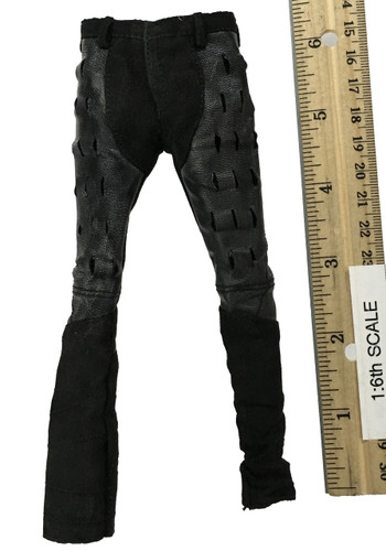 Wasteland Ranger: Furiosa - Leather Distressed Black Pants