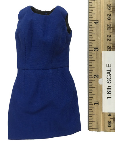 Office Lady Female Dress Suit Sets - Dress (Blue)