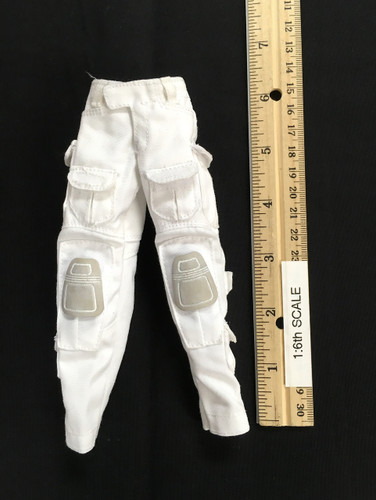 The Snow Queen “Shirley” - White Cargo Pants w/ Built in Kneepads