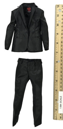 Gangster Kingdom: Heart 4 Vincent & Kerr - Dark Pinstriped One Button Suit (Kerr)