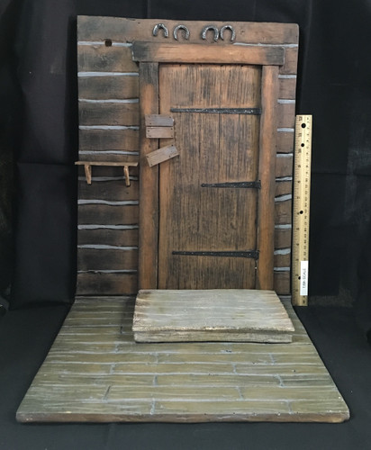 The Door of the Haberdashery Diorama Set - Door w/ Floor & Shelf