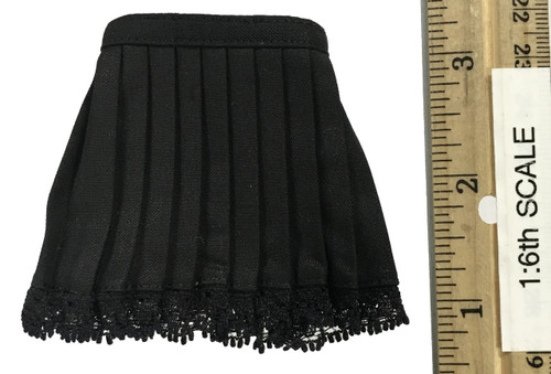 Battle Girls Uniform Sets - Mini Skirt w/ Lace on Bottom(Black)