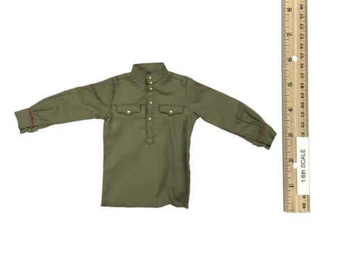 WWII Red Army Infantry Senior Lieutenant Set - Shirt (Green) (M1935 Officer Tunic)