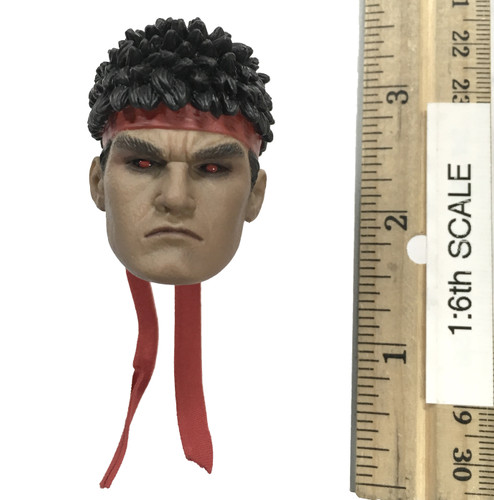 Fighting Ryu Cosplay Set - Head (Red Eyes)