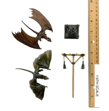 Game of Thrones: Daenerys Targaryen - Rhaegal & Drogon Dragon Figurines