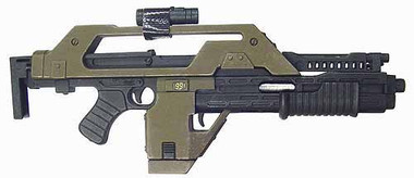 Aliens Ripley Rifle Aliens: Ripley - Pulse Rifle w/ Taped On Locator - Toy Anxiety