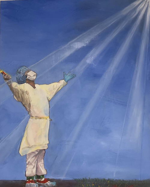 We need you Lord- Oil on canvas 20 x 24 in . $ 800
