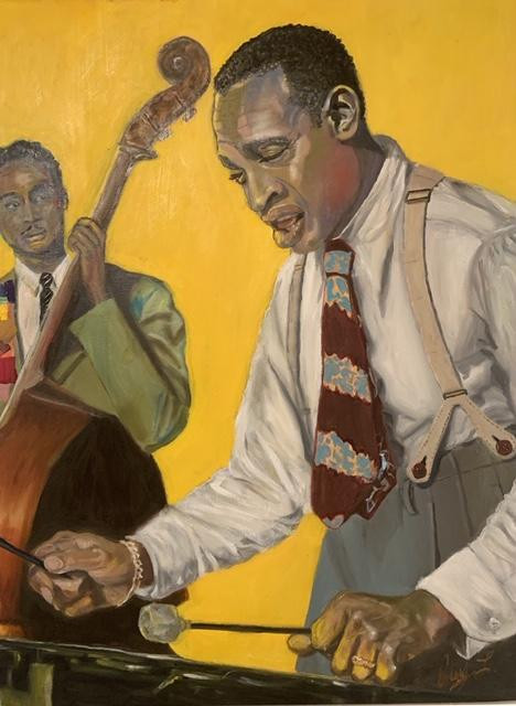 Lionel Hampton -Oil on canvas- 18 x24 in. $800