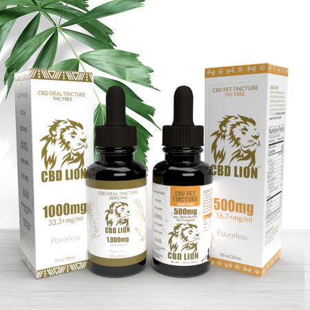 1000MG CBD Flavorless Tincture & 500MG CBD Pet Tincture 1000MG CBD Flavorless Tincture & 500MG CBD Pet Tincture
