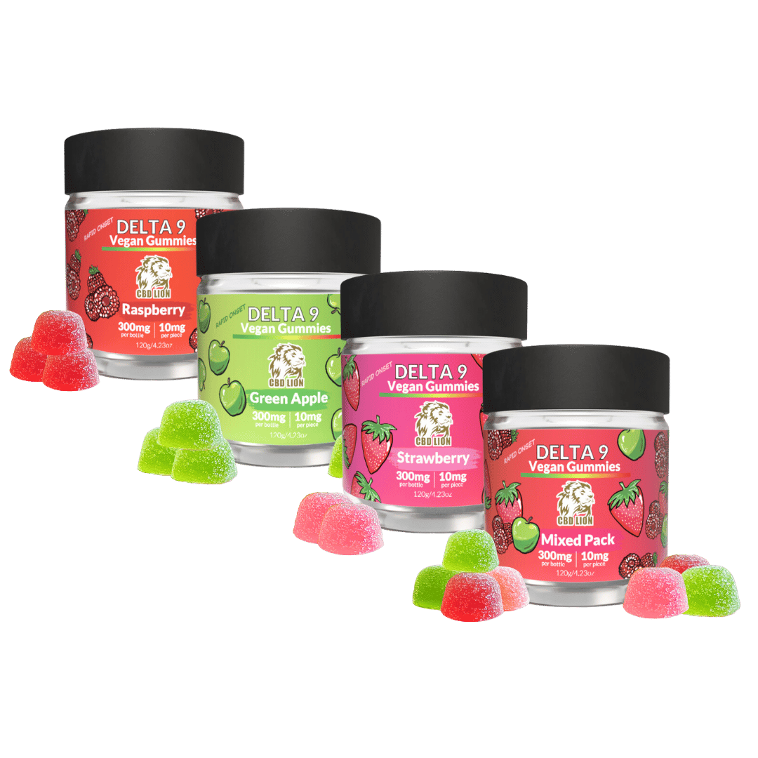 Delta 9 Gummies 300mg | 4 Flavors | Rapid Onset Formula